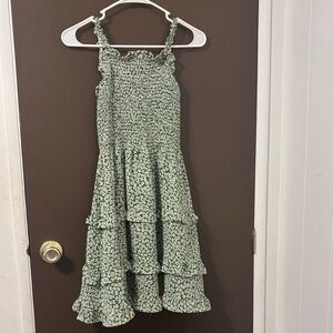 Green Floral SHEIN Mini Dress – Flowy & Feminine